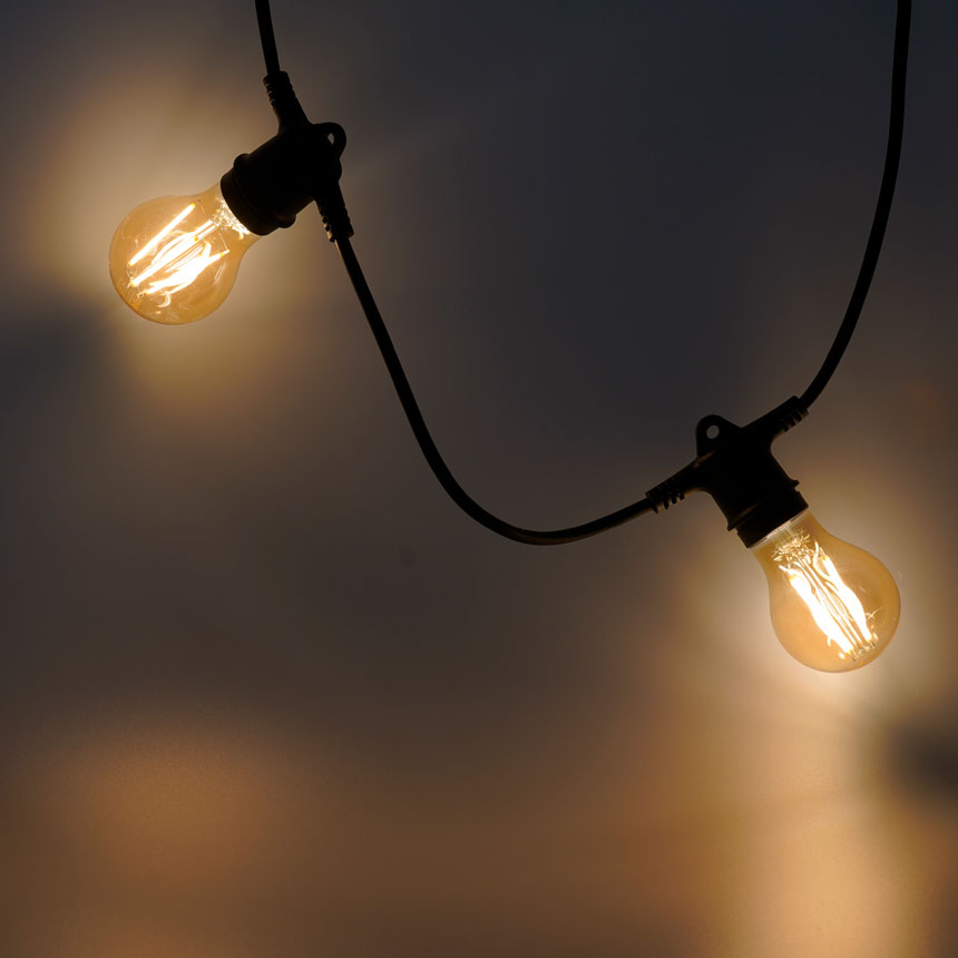 Γιρλάντα Lightex 15×E27, 5 m, IP44