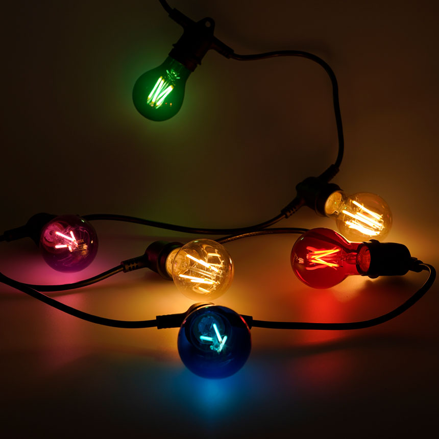 Γιρλάντα Lightex 15×E27, 5 m, IP44